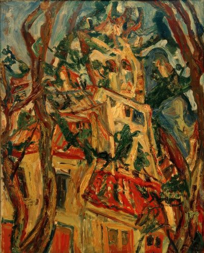 Der Kirchturm von Saint-Piere in Céret von Chaim Soutine
